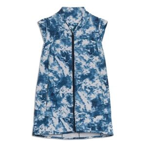 Lululemon Light Speed Vest, Full zip, seaside silver fox EUC size 6